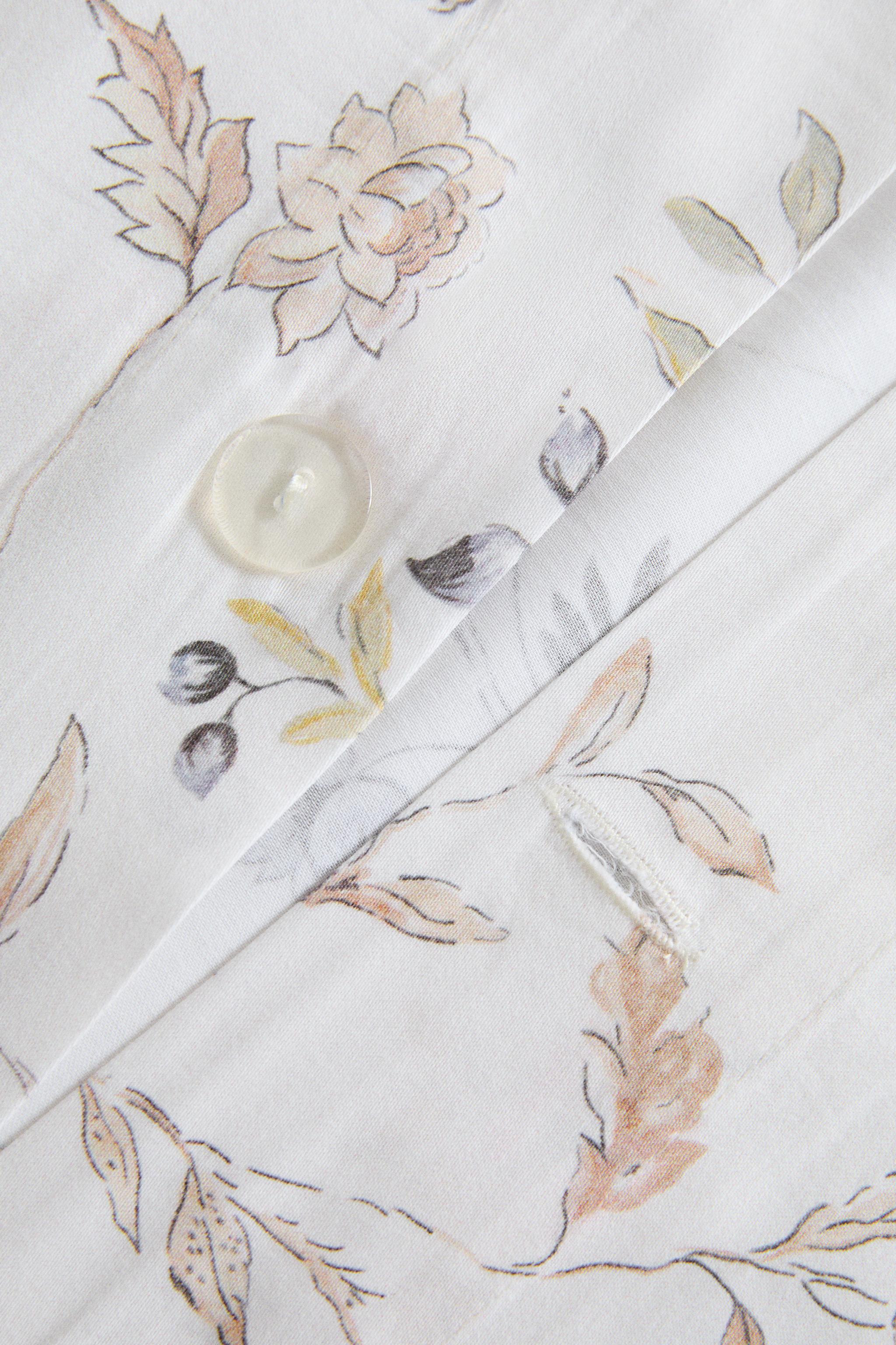 HOUSSE DE COUETTE FLORALE SATIN